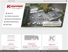 Tablet Screenshot of krukenmeier-fahrzeugbau.de